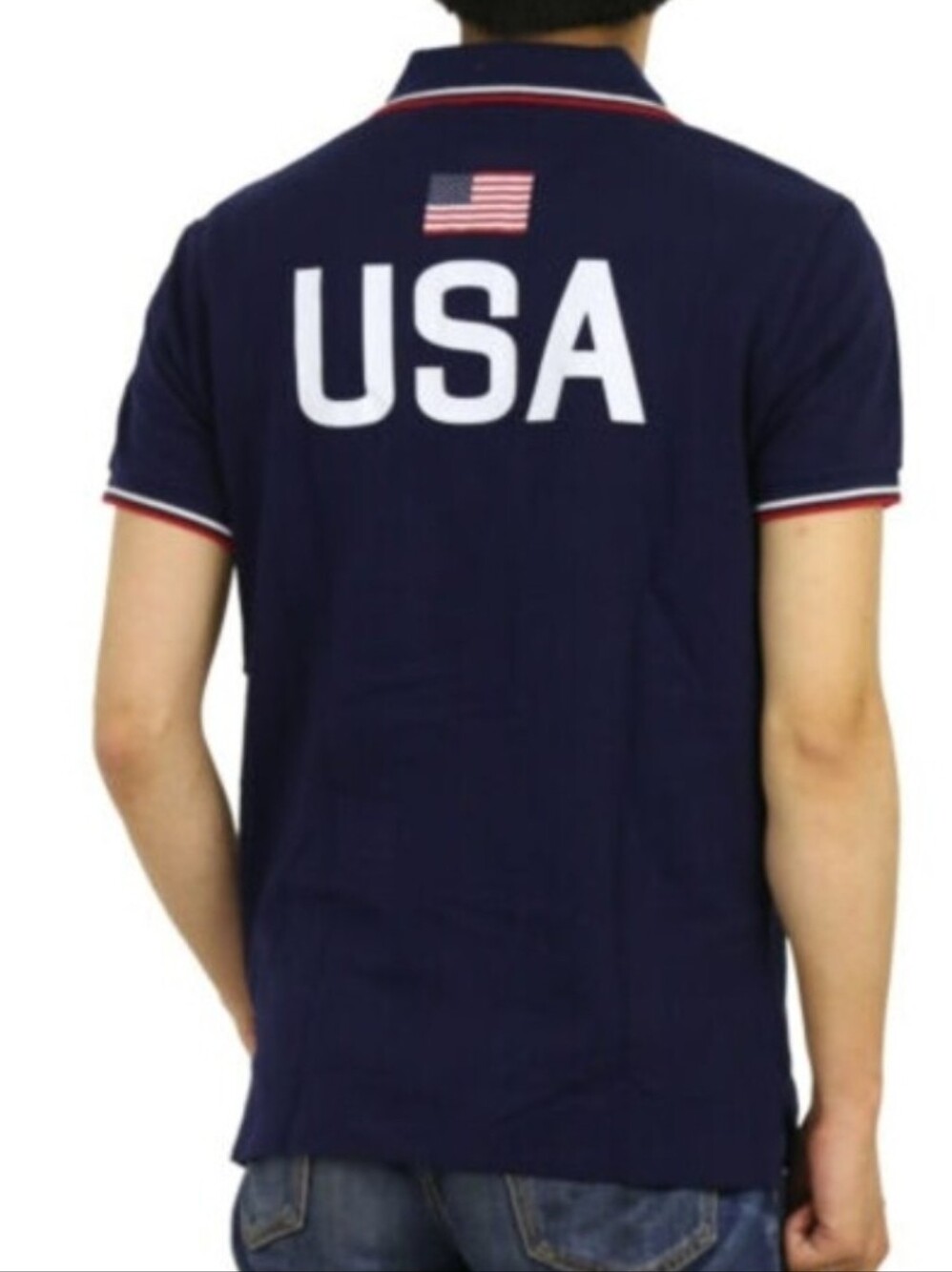Polo Ralph Lauren Men's USA 16 Short Sleeve Polo Shirt, Navy, Size M - Picture 6 of 6